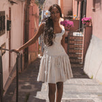 Rebecca Elizabeth Dress Zephyr Crema Farfalla