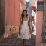 Rebecca Elizabeth Dress Zephyr Crema Farfalla