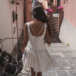Rebecca Elizabeth Dress Zephyr Crema Farfalla