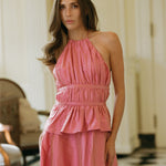Rêveux Dress Louise Ruched Silk Gown