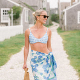 Ricki Beach Club Swimwear The Bristol Top - Blue Trellis