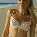 Ricki Beach Club Swimwear The Montauk Top - Apricot Picnic