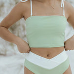 Ricki Beach Club Swimwear The Palisades Bottom (Medium Coverage) - Sea Grass Green