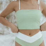 Ricki Beach Club Swimwear The Palisades Bottom (Medium Coverage) - Sea Grass Green