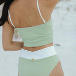 Ricki Beach Club Swimwear The Palisades Bottom (Medium Coverage) - Sea Grass Green