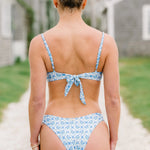 Ricki Beach Club Swimwear The Ricki Bottom (Medium Coverage) - Blue Trellis