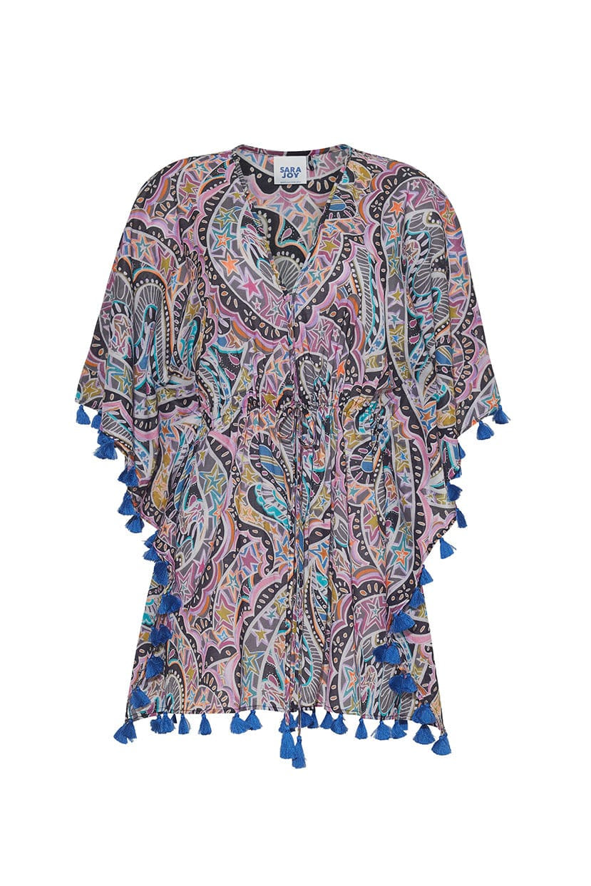 Sara Joy Beach Stars Drawstring Caftan