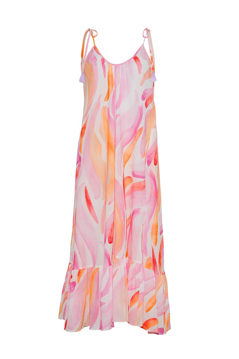 Sara Joy Dresses Sunset Glow Maxi Swing Dress