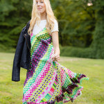 Sara Joy Dresses Tropical Geo Maxi Dress