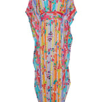 Sara Joy Painted Floral Maxi Caftan