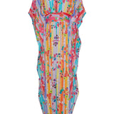 Sara Joy Painted Floral Maxi Caftan