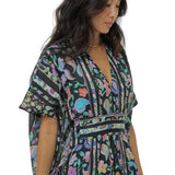 Sara Joy Painted Paisley Maxi Caftan