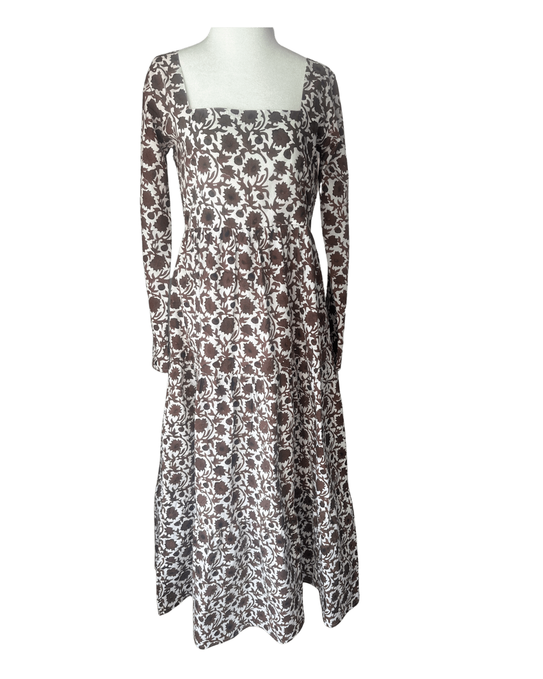 SARA KHATIB DESIGN DRESSES THE AUDREY DRESS ESPRESSO BLOOM