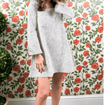 SARA KHATIB DESIGN DRESSES THE AUDREY MINI DRESS SNOW BRUSH STROKE