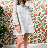 SARA KHATIB DESIGN DRESSES THE AUDREY MINI DRESS SNOW BRUSH STROKE