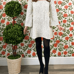 SARA KHATIB DESIGN DRESSES THE AUDREY MINI DRESS SNOW BRUSH STROKE
