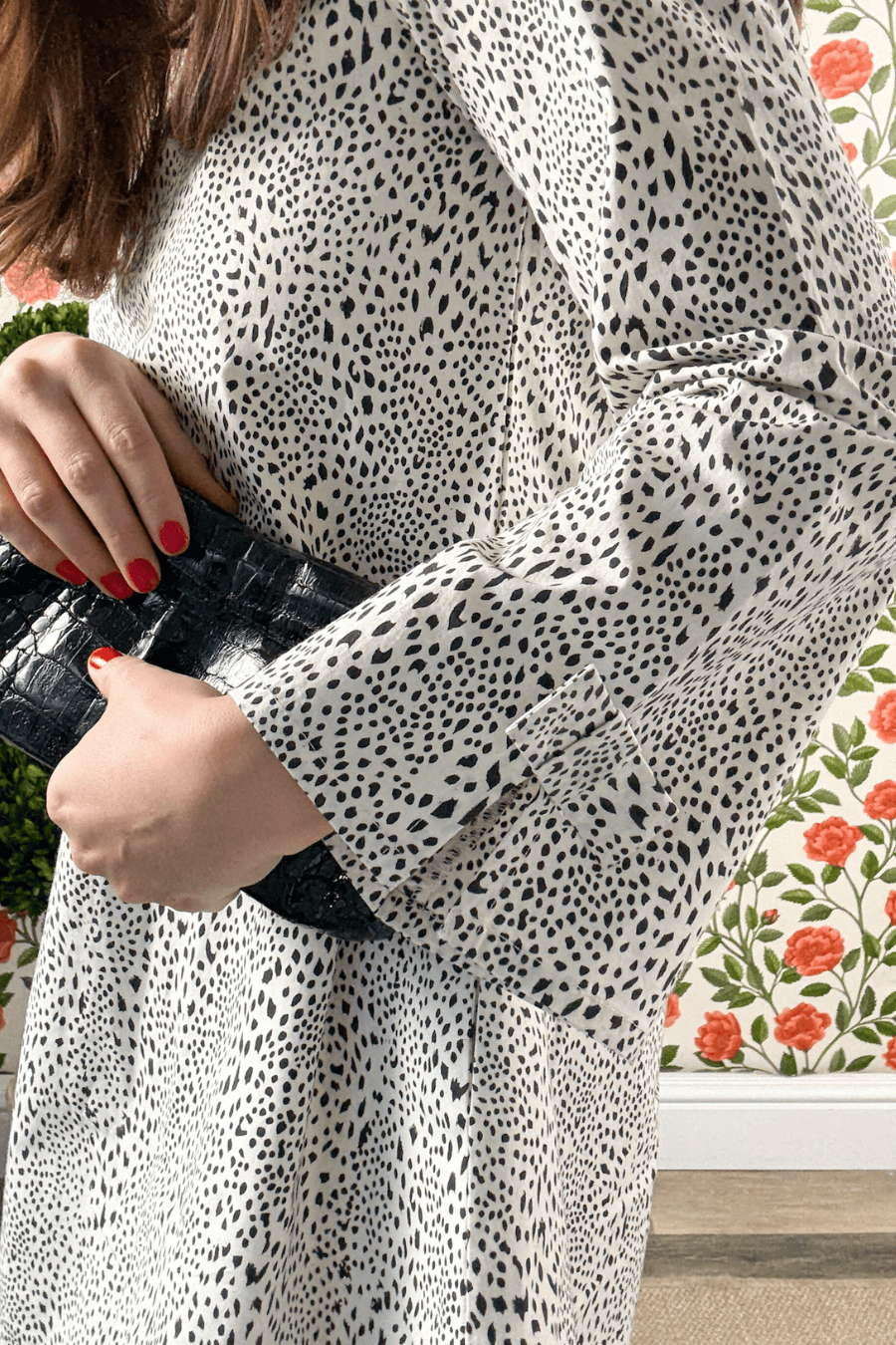 SARA KHATIB DESIGN DRESSES THE AUDREY MINI DRESS SNOW BRUSH STROKE