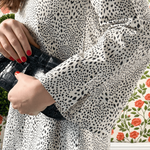SARA KHATIB DESIGN DRESSES THE AUDREY MINI DRESS SNOW BRUSH STROKE