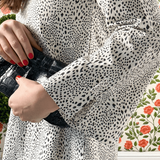 SARA KHATIB DESIGN DRESSES THE AUDREY MINI DRESS SNOW BRUSH STROKE