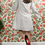 SARA KHATIB DESIGN DRESSES THE AUDREY MINI DRESS SNOW BRUSH STROKE