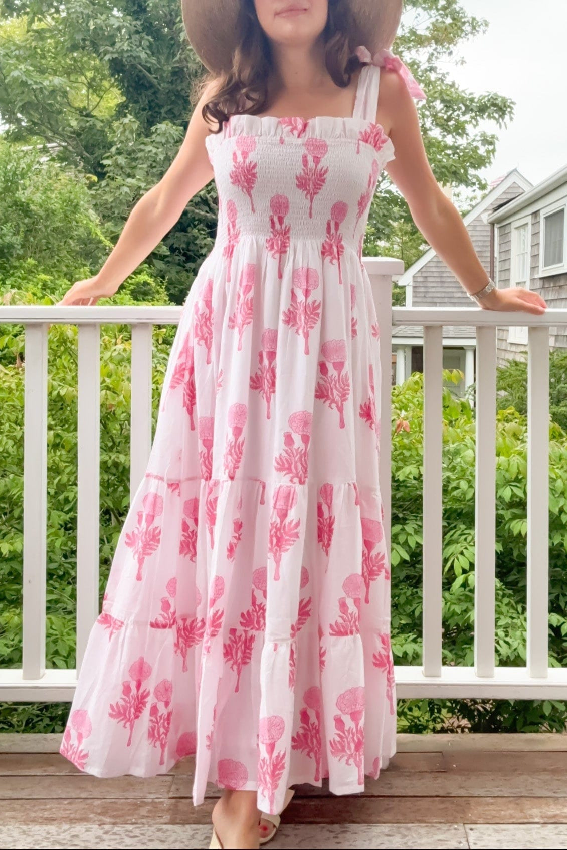 SARA KHATIB DESIGN DRESSES THE HAMPTON DRESS MARIGOLD PEONY