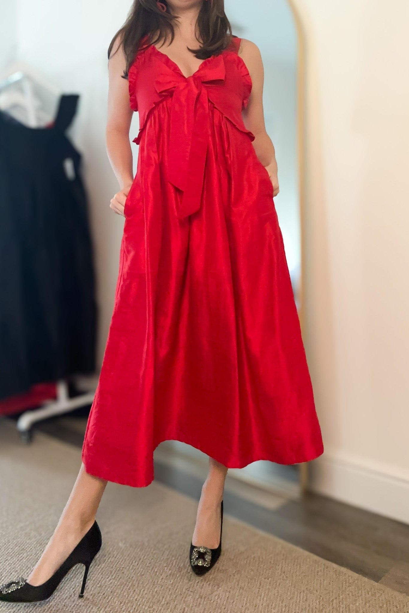 SARA KHATIB DESIGN DRESSES THE HARBOR DRESS HOLIDAY RED