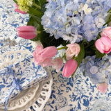 SARA KHATIB DESIGN Napkins Coastal Blue Wildflower Napkins