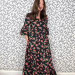 SARA KHATIB DESIGN SKIRT THE SOUTHPORT SKIRT ROSE GARDEN