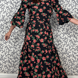 SARA KHATIB DESIGN SKIRT THE SOUTHPORT SKIRT ROSE GARDEN