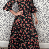 SARA KHATIB DESIGN SKIRT THE SOUTHPORT SKIRT ROSE GARDEN