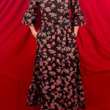 SARA KHATIB DESIGN SKIRT THE SOUTHPORT SKIRT ROSE GARDEN