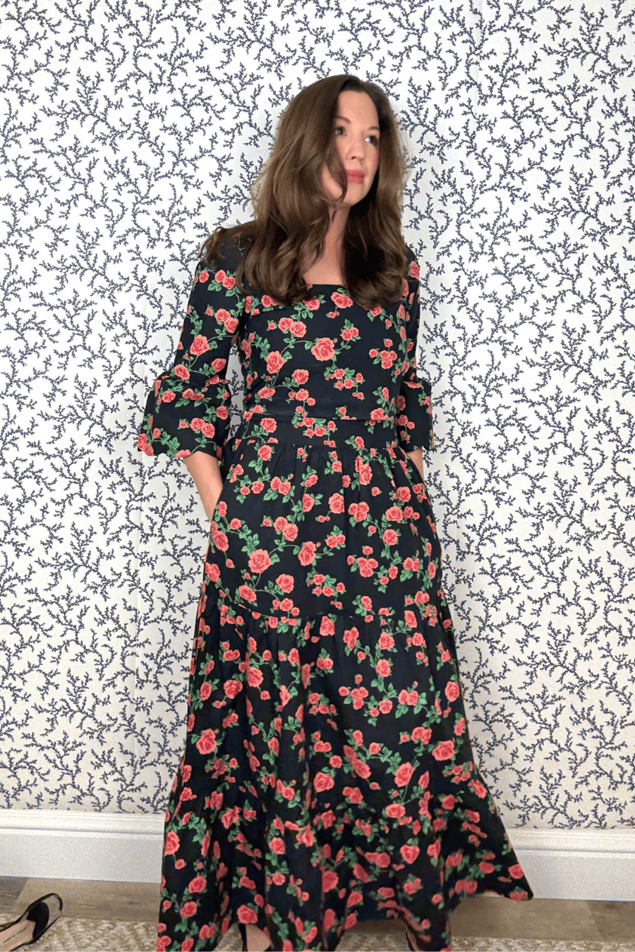 SARA KHATIB DESIGN TOP THE LOWELL TOP ROSE GARDEN