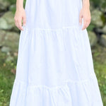 SARA KHATIB DESIGN TOP THE SOUTHPORT SKIRT WHITE POPLIN