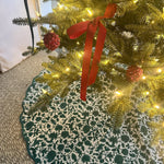 SARA KHATIB DESIGN Tree Skirt FESTIVE FOREST BLOSSOM TREE SKIRT