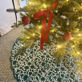 SARA KHATIB DESIGN Tree Skirt FESTIVE FOREST BLOSSOM TREE SKIRT