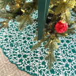 SARA KHATIB DESIGN Tree Skirt FESTIVE FOREST BLOSSOM TREE SKIRT