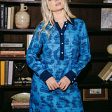 Sarah Alexis Dresses Jenny Shirt Dress - Dark Blue Sailor's Tile