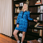Sarah Alexis Dresses Jenny Shirt Dress - Dark Blue Sailor's Tile