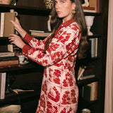 Sarah Alexis Dresses Jenny Shirt Dress - Red Sailor's Tile
