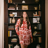 Sarah Alexis Dresses Jenny Shirt Dress - Red Sailor's Tile