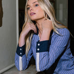 Sarah Alexis Dresses Jenny Shirt Dress - Starboard Stripe