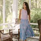 Sarah Alexis Skirt Florence Maxi Skirt - Purple Lowcountry Watercolor