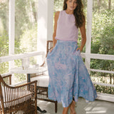 Sarah Alexis Skirt Florence Maxi Skirt - Purple Lowcountry Watercolor