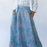 Sarah Alexis Skirt Florence Maxi Skirt - Purple Lowcountry Watercolor