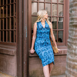 Sarah Alexis Skirts Carol Skirt - Dark Blue Sailor's Tile