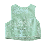 Sarah Alexis Tops Alice Top - Green Lowcountry Watercolor