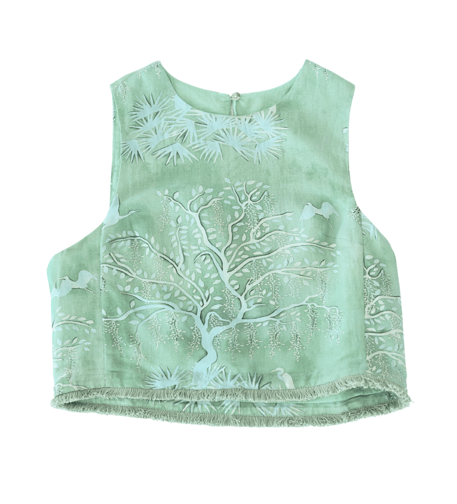 Sarah Alexis Tops Alice Top - Green Lowcountry Watercolor