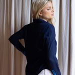 Sarah Alexis Tops Maeve Buttondown Shirt - Navy