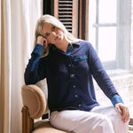 Sarah Alexis Tops Maeve Buttondown Shirt - Navy