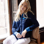 Sarah Alexis Tops Maeve Buttondown Shirt - Navy